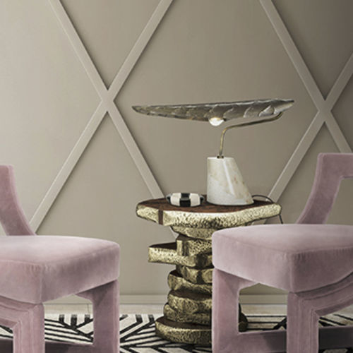 Lampada da tavolo - CALLA - BRABBU DESIGN FORCES - in ottone / in marmo / contemporanea