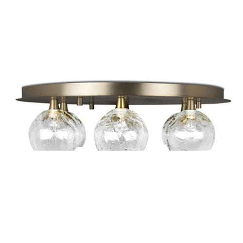 Plafoniera contemporanea - HORUS - BRABBU DESIGN FORCES - rotonda / in vetro / in ottone