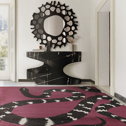 Tappeto contemporaneo - Snake 8 - BRABBU DESIGN FORCES - con animali / in lana / in seta