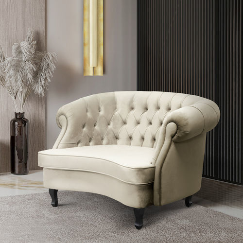 Divano compatto - MAREE - BRABBU DESIGN FORCES - chesterfield / in tessuto / in velluto