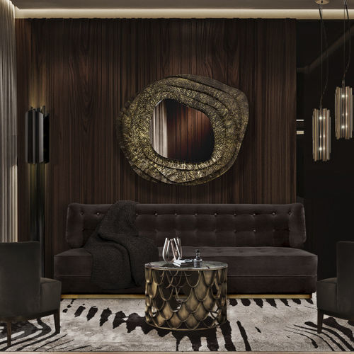 Specchio a muro - KUMI II - BRABBU DESIGN FORCES - contract / contemporaneo / in ottone