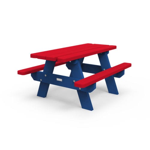 Tavolo da picnic contemporaneo - NU-TPN-01 series - PLAS ECO - in plastica riciclata / con supporto in plastica / rettangolare