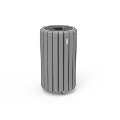 Portarifiuti in plastica riciclata - EP-COR series - PLAS ECO - da esterno / per spazio pubblico / singolo