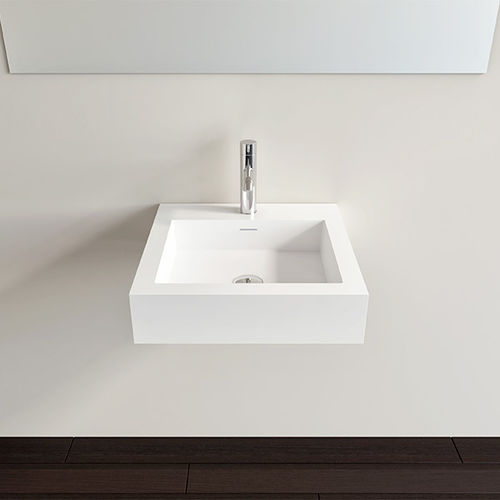 Lavabo sospeso - WT-06-S - Badeloft GmbH - ghisa minerale / quadrato / contemporaneo