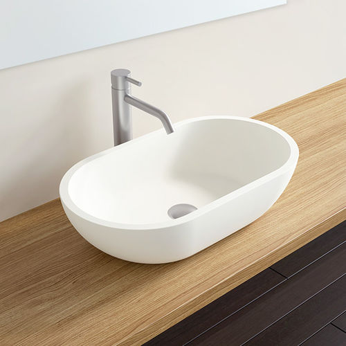 Lavabo da appoggio - WB-02 - Badeloft GmbH - ghisa minerale / ovale / contemporaneo