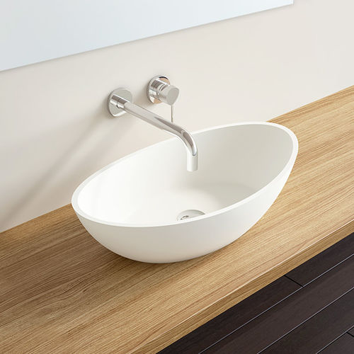 Lavabo da appoggio - WB-03 - Badeloft GmbH - ghisa minerale / ovale / contemporaneo