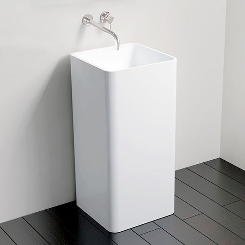 Lavabo autoportante - SB-01 - Badeloft GmbH - ghisa minerale / quadrato / contemporaneo