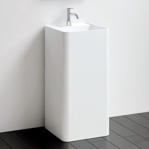 Lavabo autoportante - SB-01-A - Badeloft GmbH - ghisa minerale / quadrato / contemporaneo