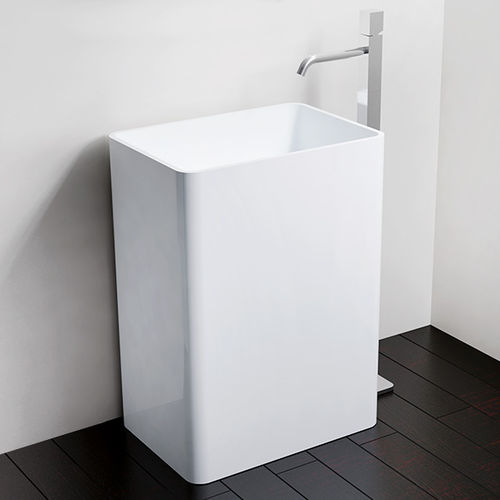 Lavabo autoportante - SB-02 - Badeloft GmbH - ghisa minerale / rettangolare / contemporaneo
