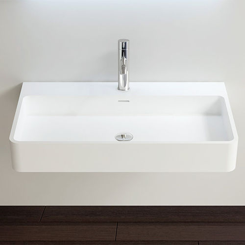 Lavabo sospeso - WT-01-L - Badeloft GmbH - ghisa minerale / rettangolare / contemporaneo