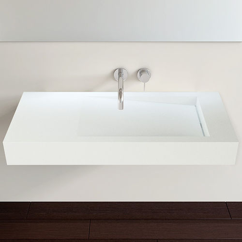 Lavabo sospeso - WT-05-B - Badeloft GmbH - ghisa minerale / rettangolare / contemporaneo