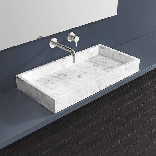 Lavabo da appoggio - MWB-01-L - Badeloft GmbH - in marmo / rettangolare / contemporaneo