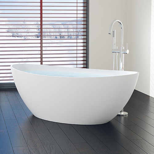 Vasca da bagno ovale - BW-03-L - Badeloft GmbH - ad isola / ghisa minerale / bianca