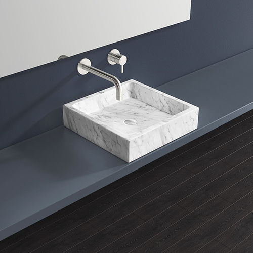 Lavabo da appoggio - MWB-01-S - Badeloft GmbH - in marmo / quadrato / contemporaneo