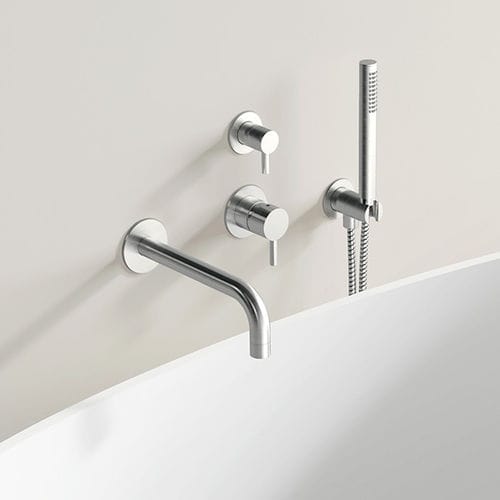 Miscelatore da vasca - AT-08 - Badeloft GmbH - da parete / in acciaio inossidabile / da bagno