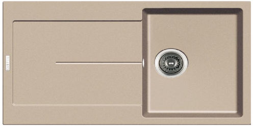 Lavello a 1 vasca - ENIGMA - Acrysil Ltd - con gocciolatoio / in granito / da incasso