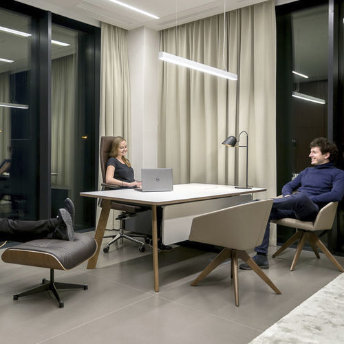Scrivania da terra - SIMPLIC - Balma - da 2-4 persone / contemporanea / impiallacciata in legno
