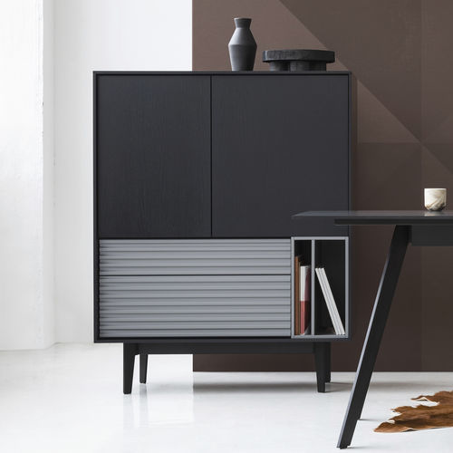 Credenza alta - Dignis - Balma - contemporanea / in MDF / impiallacciata in legno