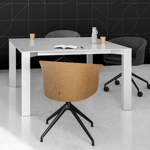 Tavolo contemporaneo - IN - Balma - impiallacciato in legno / in laminato / in quarzo