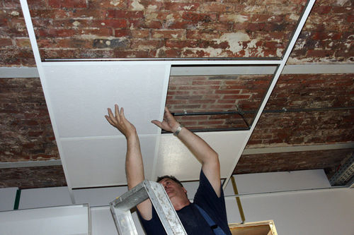 Controsoffitto a quadrotte - HYGICEIL - B-Hygienic - ignifugo