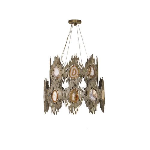 Lampadario vintage - VIVRE 2 RINGS - KOKET Love Happens - in ottone / in pietra