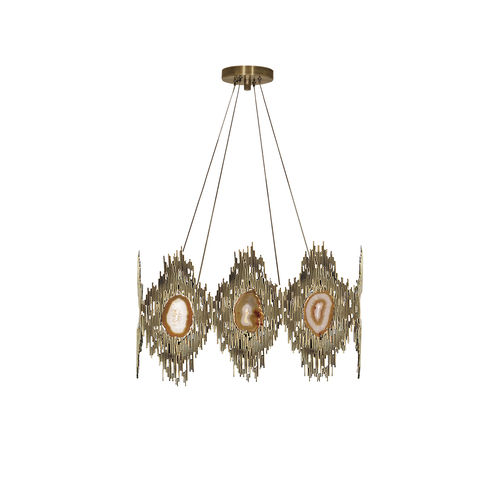 Lampadario vintage - VIVRE SQUARE - KOKET Love Happens - in ottone / in pietra