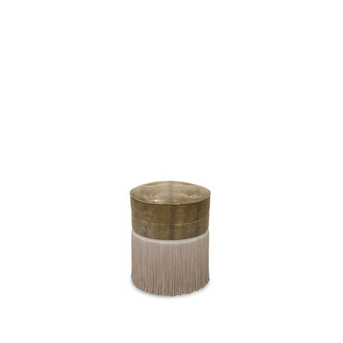 Pouf classico - SOPHIA - KOKET Love Happens - in velluto / in pelle / tondo