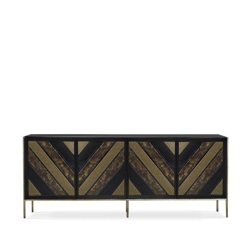 Credenza contemporanea - OPIUM - KOKET Love Happens - in legno laccato / in metallo