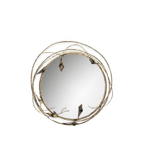 Specchio a muro - STELLA - KOKET Love Happens - design originale / rotondo / in ottone