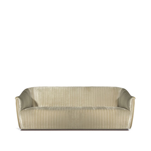 Divano classico - MIA - KOKET Love Happens - in velluto / beige / con supporto in ottone