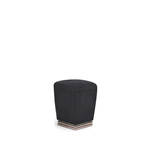 Pouf classico - MIA - KOKET Love Happens - in tessuto / in ottone / quadrato