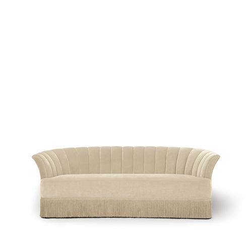 Divano classico - SEVILLIANA - KOKET Love Happens - in velluto / beige / rosso
