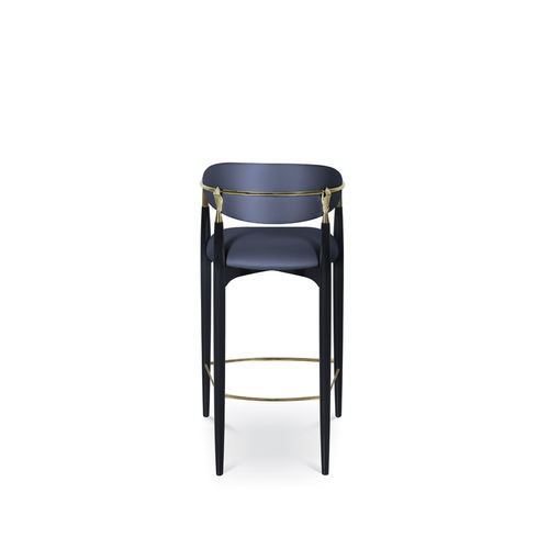 Sedia alta contemporanea - NAH&Eacute;MA - KOKET Love Happens - da interno / in tessuto / con supporto in legno laccato