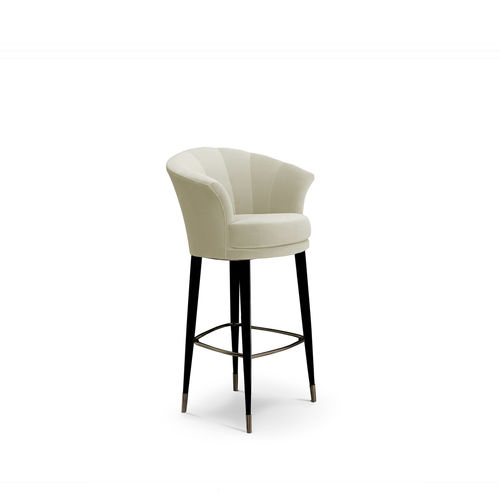 Sedia alta classica - BESAME - KOKET Love Happens - da interno / in tessuto / con supporto in legno laccato