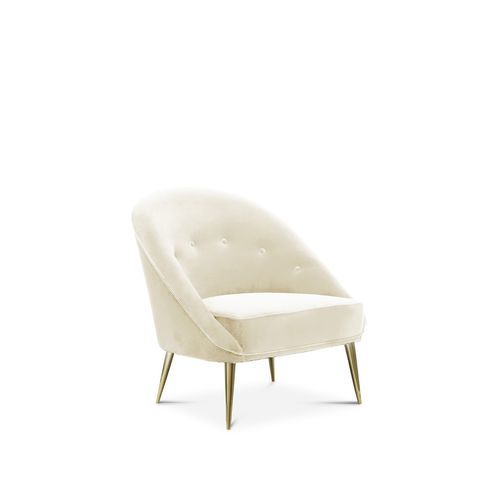 Poltrona contemporanea - ABERDEEN - KOKET Love Happens - in velluto / colore personalizzabile / con 4 gambe
