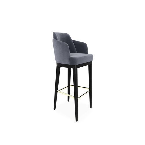 Sedia alta classica - LONDON - KOKET Love Happens - da interno / in tessuto / con supporto in legno laccato