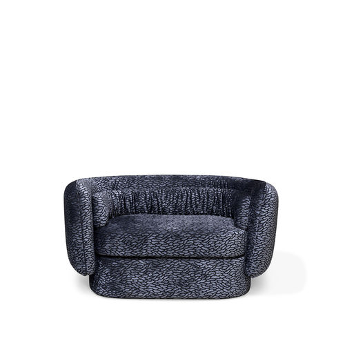 Divano compatto - DEB LOVESEAT - KOKET Love Happens - contemporaneo / in tessuto / con braccioli