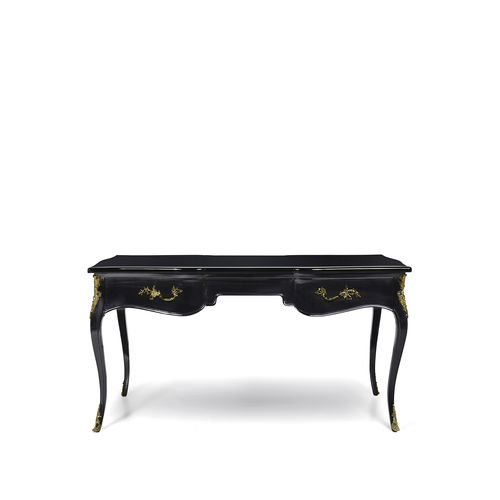Scrivania da terra - EXOTIC LACQUER TOP ORMOLU - KOKET Love Happens - design nuovo barocco / in legno laccato / dritta
