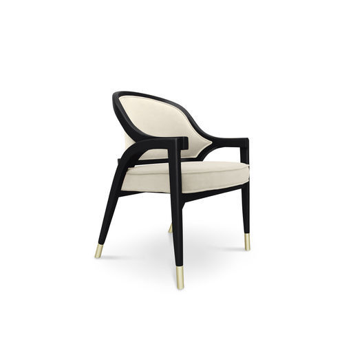 Sedia da pranzo contemporanea - ARENDAL - KOKET Love Happens - da interno / in velluto / con supporto in legno laccato