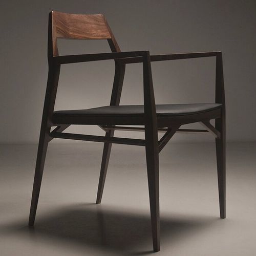 Sedia contemporanea - AYA - Branca-Lisboa - da interno / in pelle / in rovere