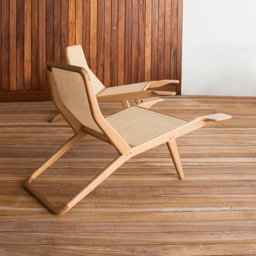 Chaise longue contemporanea - BARCA  - Branca-Lisboa - in bambù / in rovere / da esterno