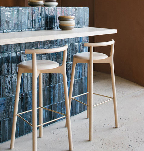 Sedia alta contemporanea - MARS  - Branca-Lisboa - da interno / in faggio / in rovere