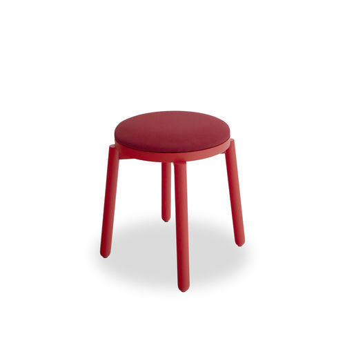 Sgabello contemporaneo - VIVA - Branca-Lisboa - in tessuto / in frassino / in legno tinto