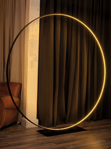 Lampada da terra - GIGA 180 - Le Deun Luminaires - in acciaio / contemporanea / con cavo