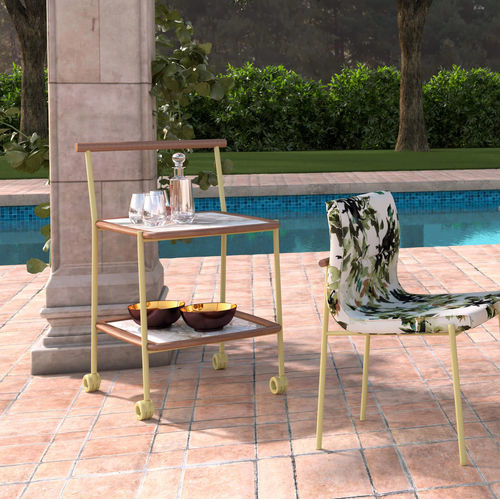 Carrello portavivande di servizio - Cigno - Presotto - per uso residenziale / da giardino / in legno