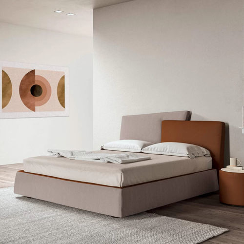 Letto matrimoniale - Meeting Up - Presotto - contemporaneo / imbottito / con testiera