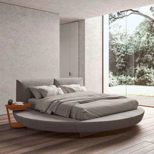 Letto rotondo - Zero - Presotto - matrimoniale / contemporaneo / imbottito
