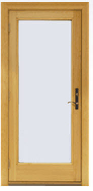 Porta finestra battente - A - Andersen - in alluminio / in legno / a doppi vetri
