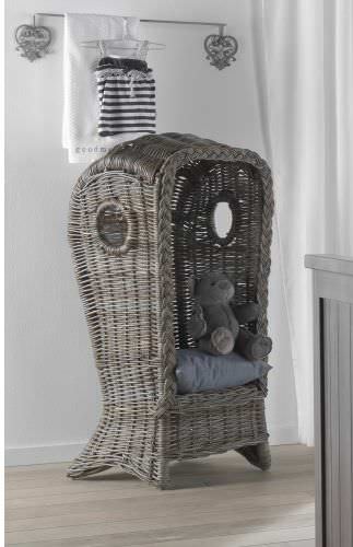 Poltrona in stile - OSLO GREY - Kidsmill - in rattan / per bambini