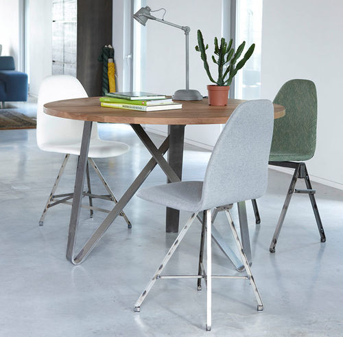 Sedia contemporanea - SQUARE - Spoinq - da interno / in tessuto / in ecopelle